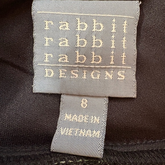 Rabbit Rabbit Rabbit Black Garment Label - Picture 4 of 5